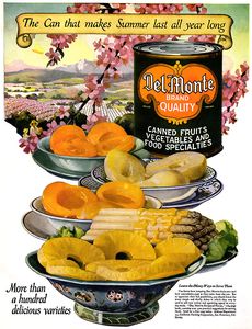 Del Monte Canned Foods 1923 vintage ad 1