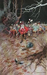 And the Padding Feet of Many Gnomes a Coming 1920 Warwick Goble
