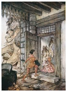 Taking the Keys of the Castle Jack Unlocked All the Doors 1927 Arthur Rackham
