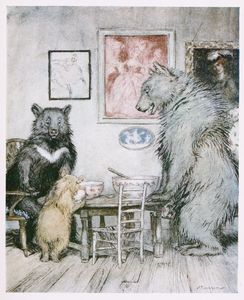 Somebody Has Been at My Porridge and Has Eaten It All Up 1927 Arthur Rackham
