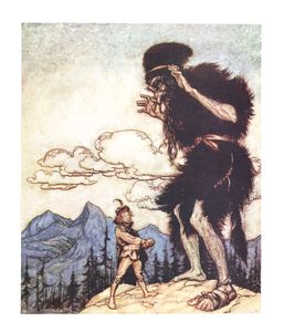 Pulling the Piece of Soft Cheese Out of His Pocket He Squeezed It Till the Moisture Ran Out 1920 Arthur Rackham
