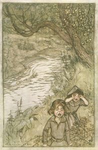 Wandering About and âBoo Hoo Ing 1911 Arthur Rackham