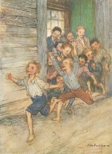 Bursting Forth Like a Legion of Young Imps Arthur Rackham
