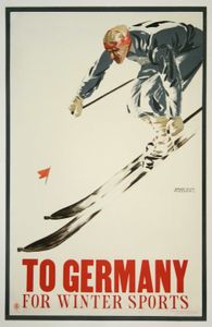 To Germany for Winter Sports Vintage Travel Poster Vintage Travel Poster