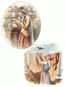 Four and Twenty Blackbirds Pecked Off Her Nose Nursery Rhymes