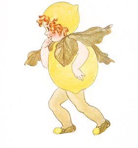 Lemon Vintage Fairytale Illustration