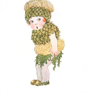 Artichoke Vintage Fairytale Illustration
