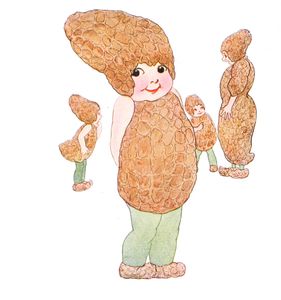 Peanut Vintage Fairytale Illustration